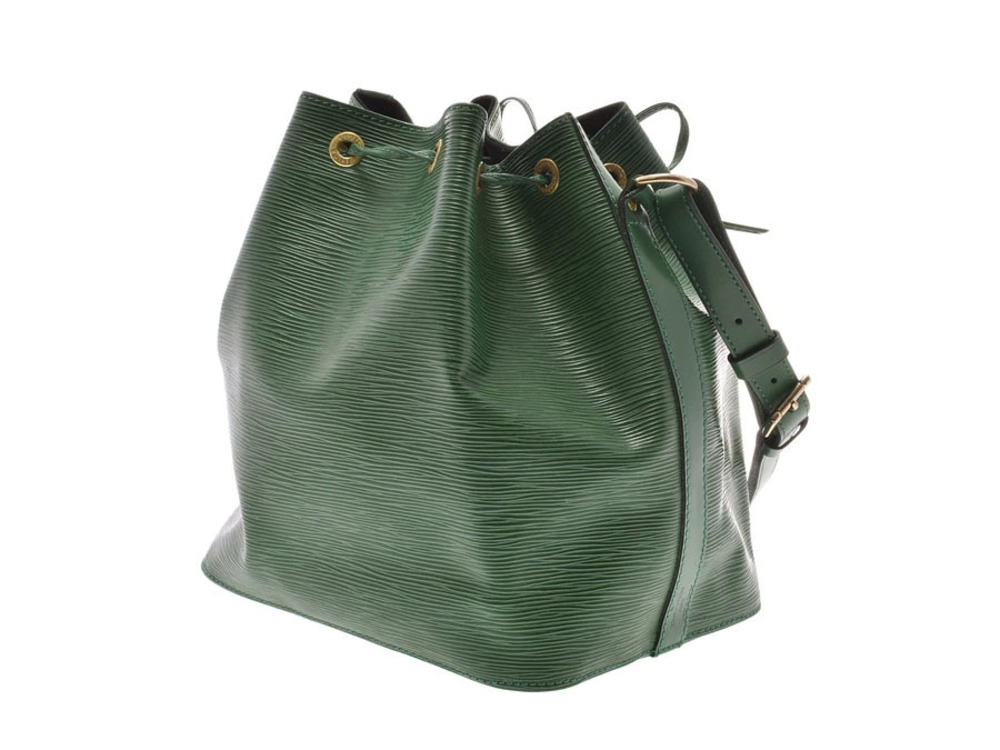 Louis Vuitton Green Shoulder Leather Bag Epi Green